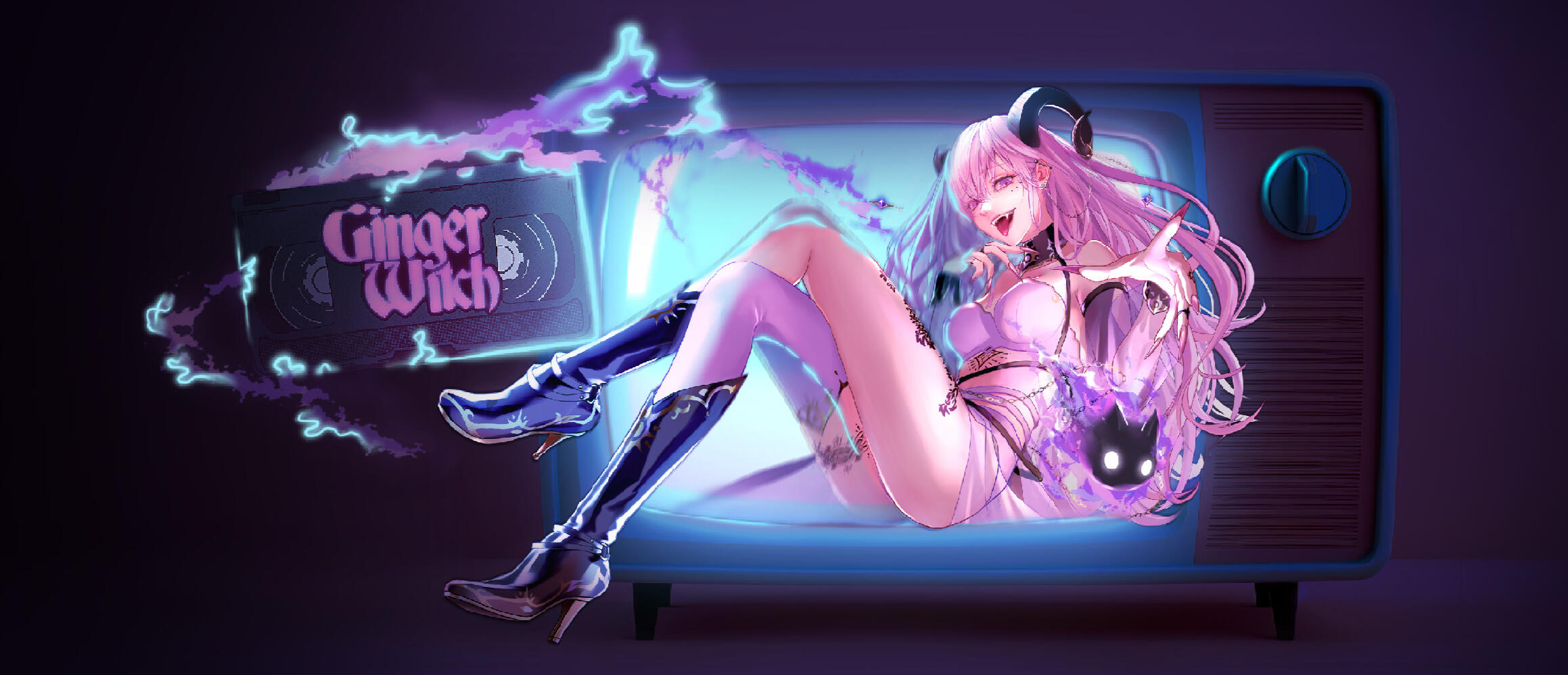 GingerWitch - Full Body Portrait of the Content Creator